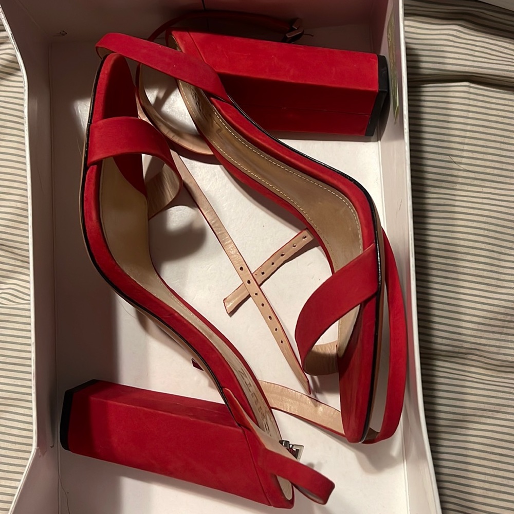 Worn once SCHUTZ BLOCK HEELS